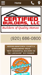 Mobile Screenshot of certifiedbuildersllc.com